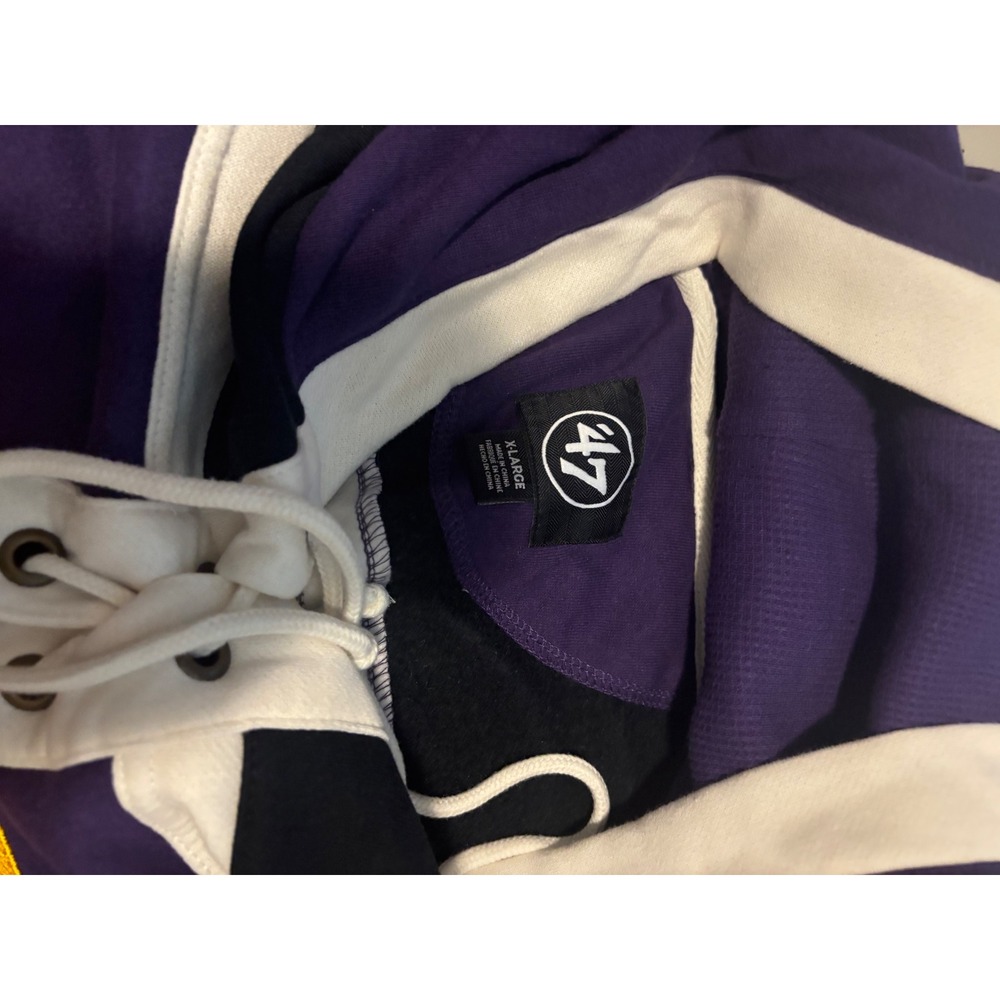 '47 Brand Phoenix Suns Superior Lacer Hoodie Mens XL Purple NBA Hockey Jersey - Picture 5 of 6